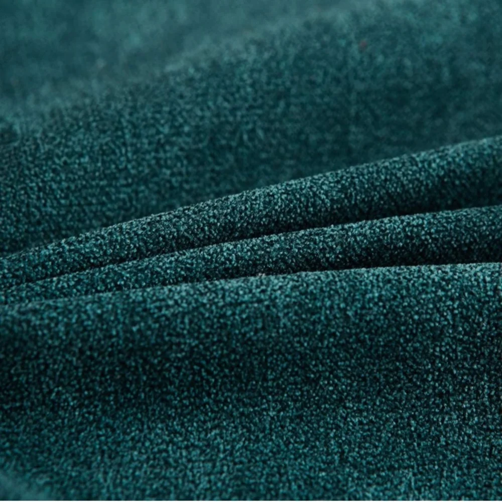 Luxury Home | Chic Peacock Teal Blue Soft Luxe Chenille Throw Pillow Covers